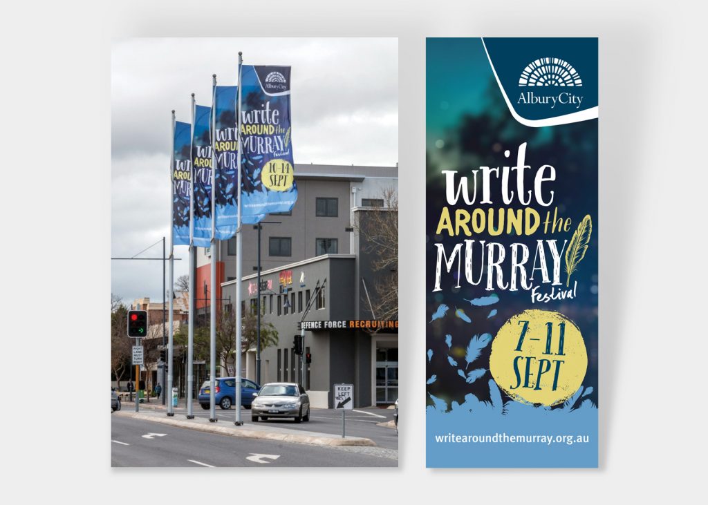 Write Around the Murray Signage