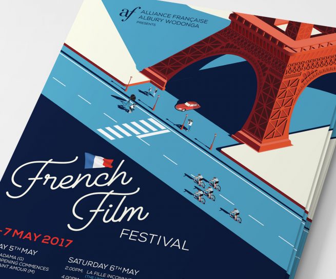 Alliance Française French Film Festival 2017 Poster Design