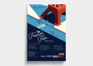 Alliance Française French Film Festival 2017 Poster Design