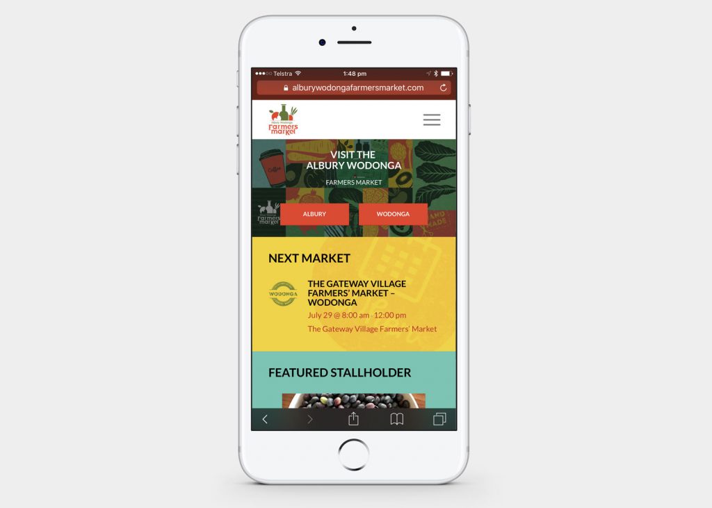 Albury Wodonga Farmers' Market Website Revamp