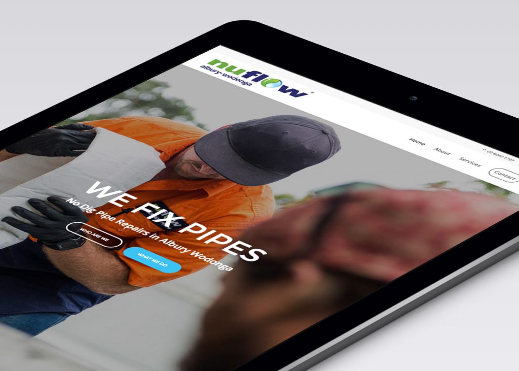 Nuflow Pipes Albury Wodonga Website Development