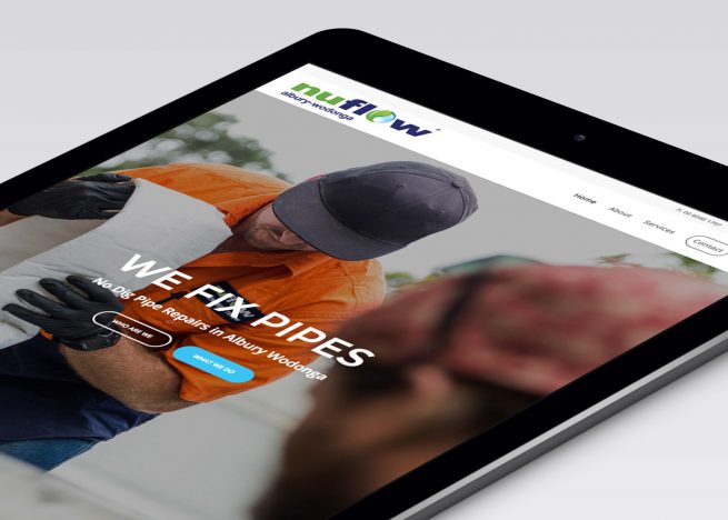 Nuflow Pipes Albury Wodonga Website Development