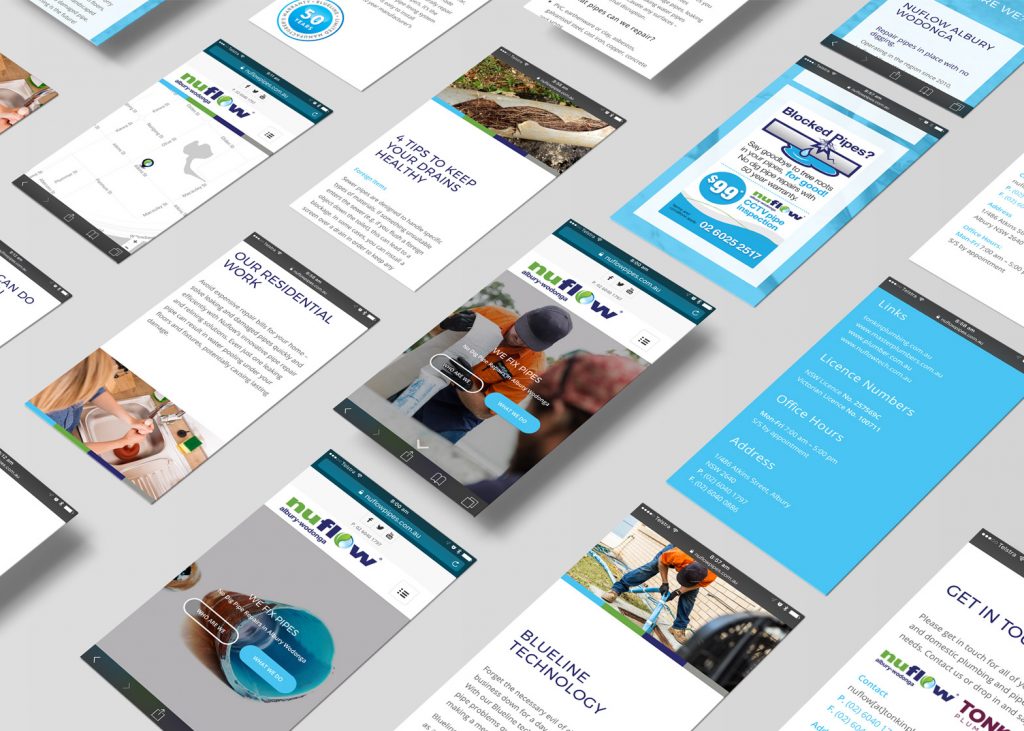 Nuflow Pipes Albury Wodonga Website Development